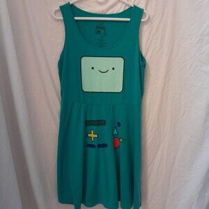 Mighty Fine Cartoon Network Adventure Time BMO Cosplay Tank Dress Size XL